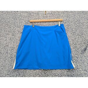 Y2K Nike Golf Skort Size 12 Tennis Prep Skirt Pickleball Sporty Stretch Blue